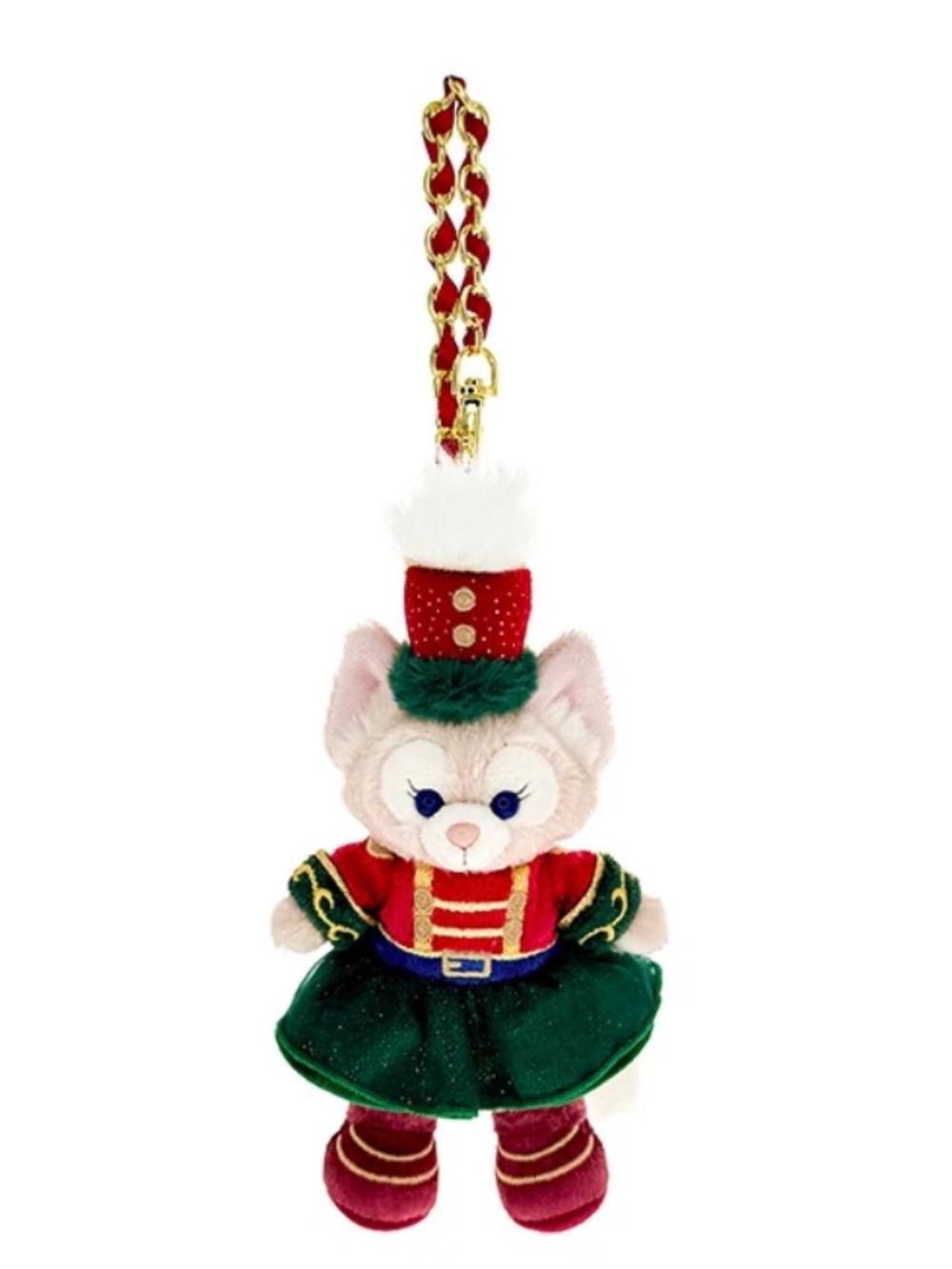 BNWT Hong Kong Disneyland LinaBell Christmas Plush Bag Charm Keychain